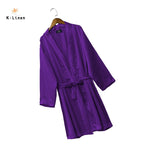silk satin robe purple
