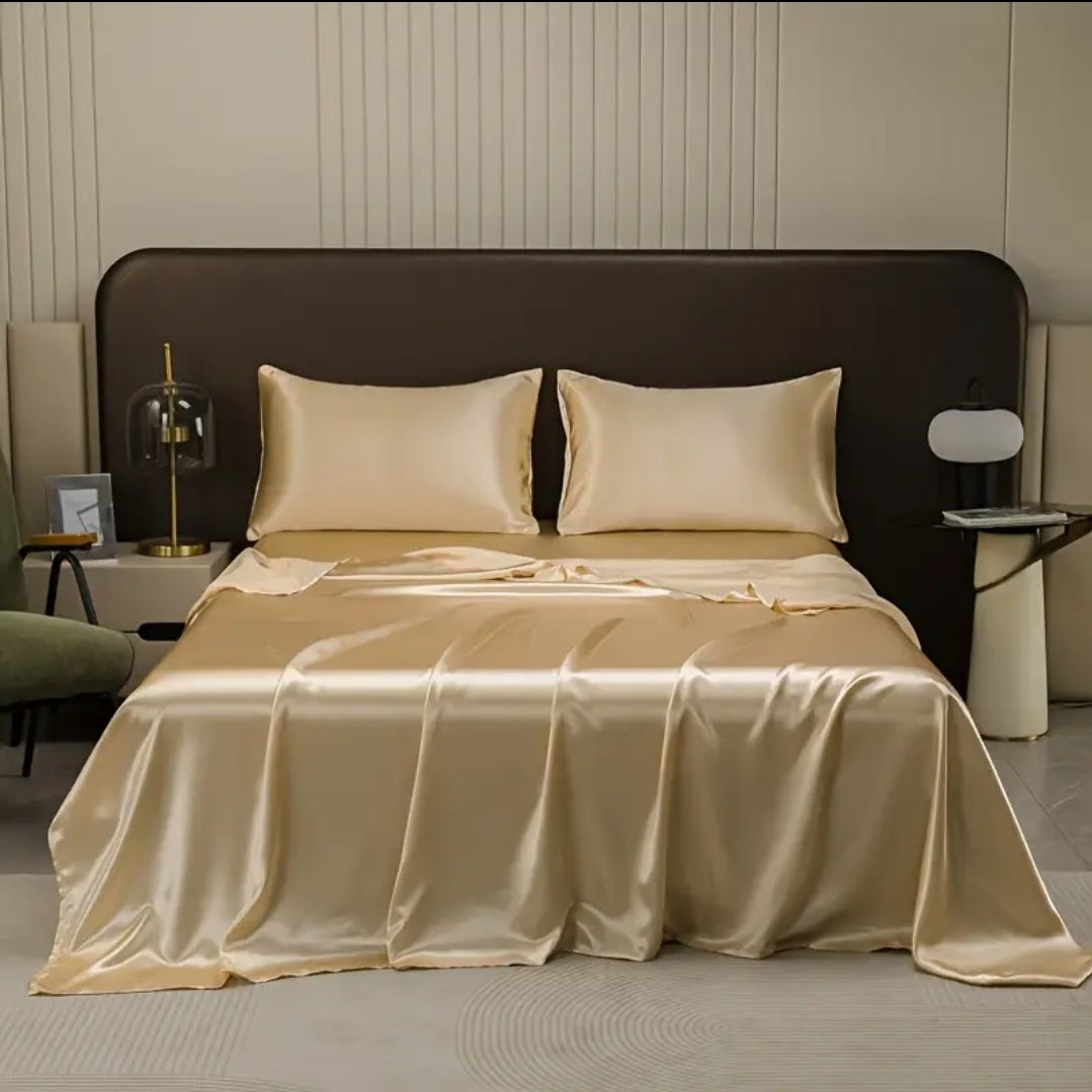 Premium Satin Sheet - Golden