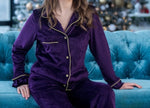 women loungewear suite purple suit.