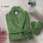 velour green bathrobe