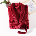 Velour Maroon Bathrobe