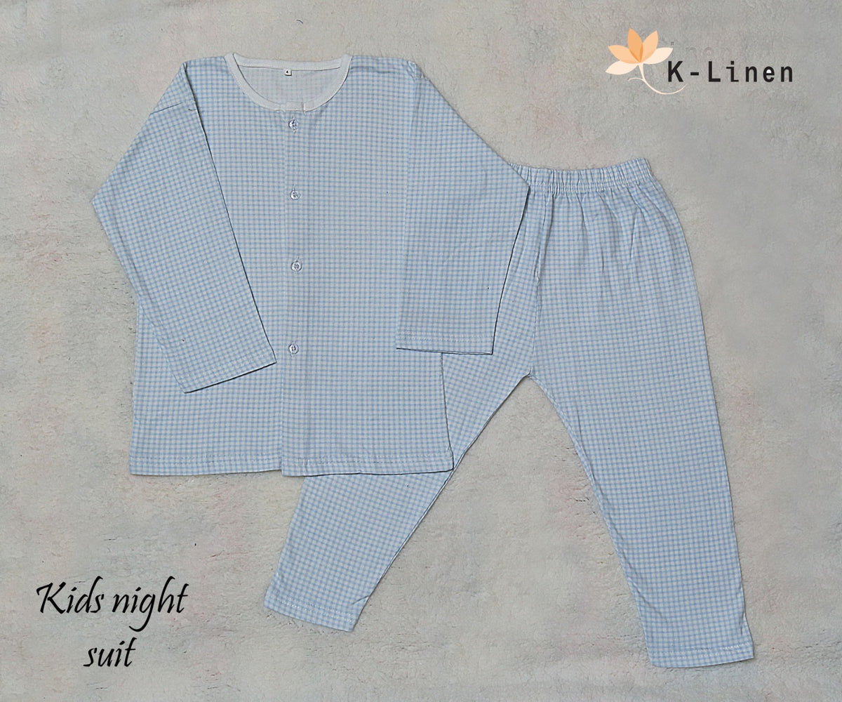 snuggle up kids suite blue and white suit.