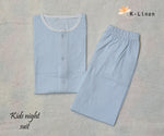 snuggle up kids suite blue and white suit.