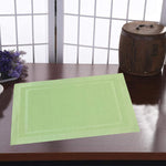 6 piece table matt green dining table mat set.