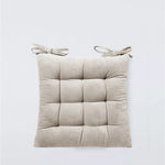 Velvet Chair Pad - Beige