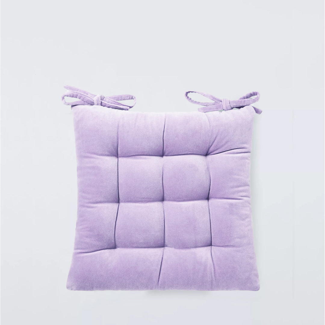 Velvet Chair Pad - Lilac