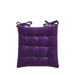 Velvet Chair Pad - Purple