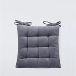 Velvet Chair Pad - Grey