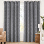 Jacquard Curtains - Grey
