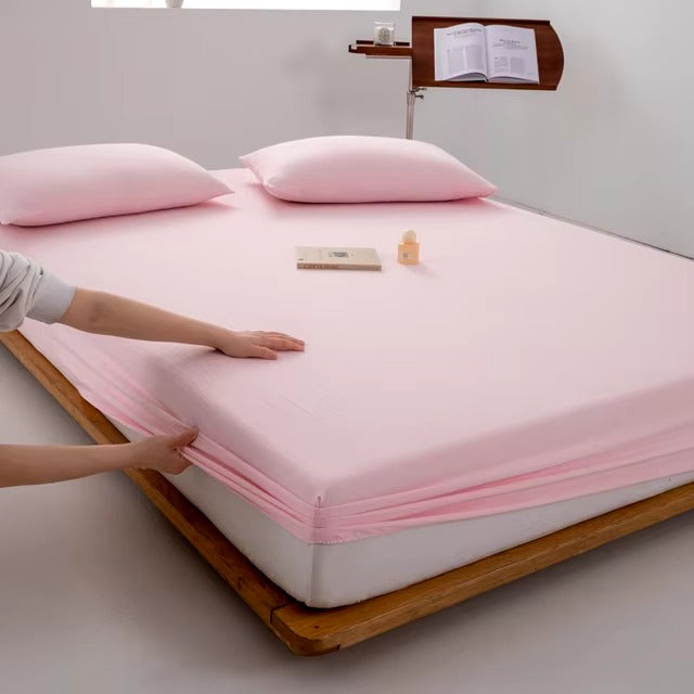 Jersey FItted Sheet - Pink