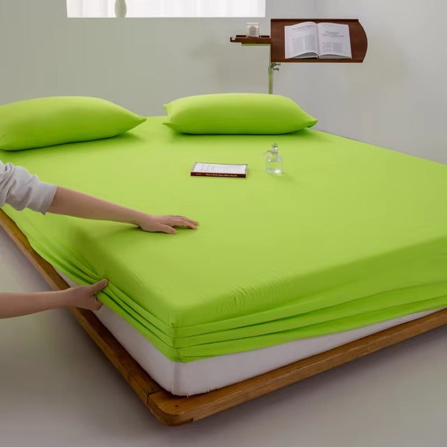 Jersey Bed Fitted Sheet - Green