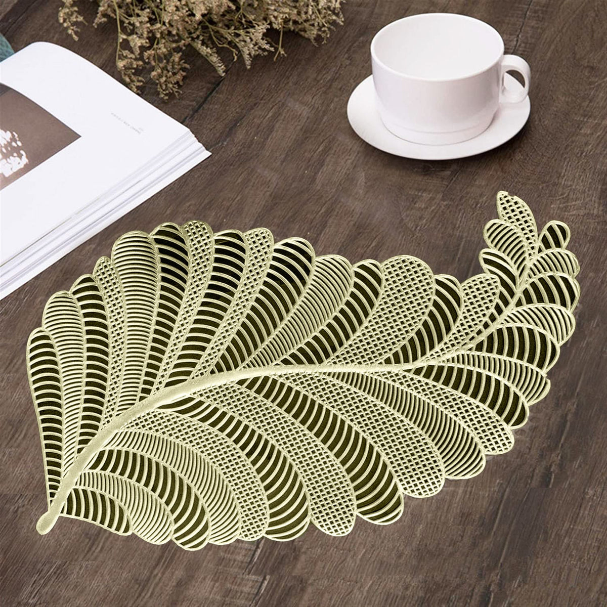 Willow Leaf Table Matt - Pack of 6 Pcs