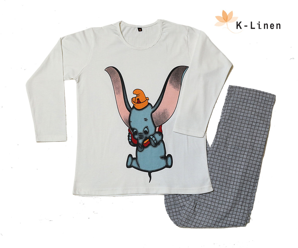 women loungewear suite elephant ride suit.