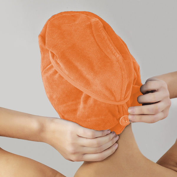 Hair Turban / Hair Towel  - Orange