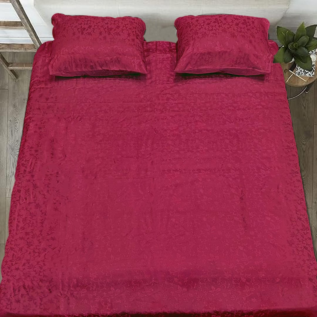Jacquard Bedsheet - Red