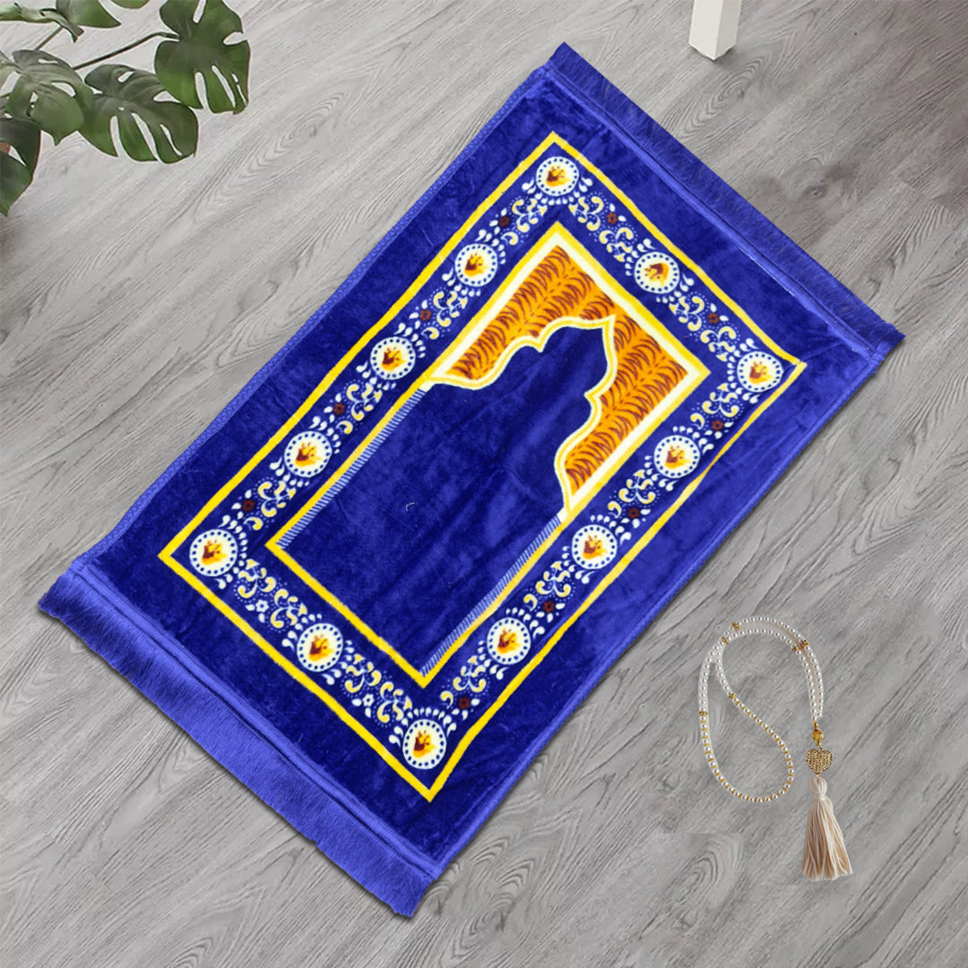 Premium Velvet Prayer Mat - Ikhlas