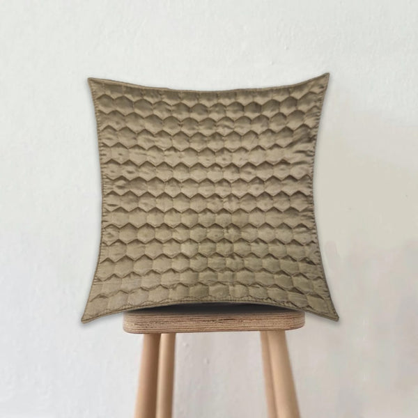 Quilted Cushion Cover - Opaline