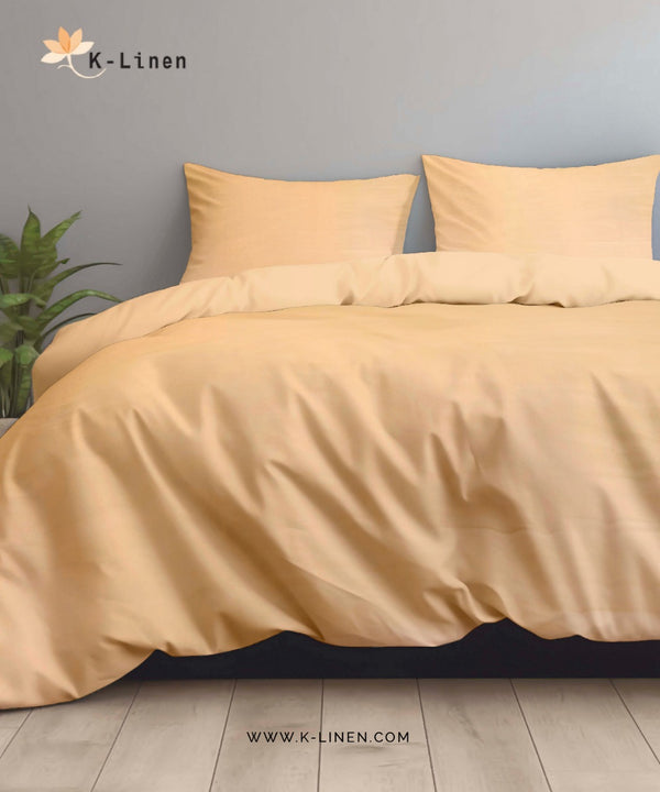 Ivory Solid Bed Sheet Set