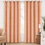 Jacquard Curtains - Peach