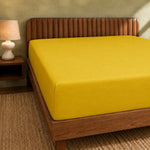 Jersey Bed Fitted Sheet - Yellow