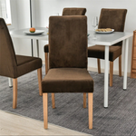 velvet chair covers brown