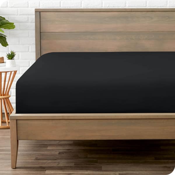 Jersey Bed Fitted Sheet - Black