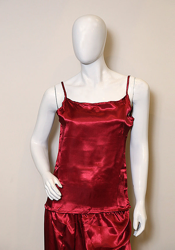 Silk Camisole - Maroon