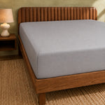 Jersey Bed Fitted Sheet - Light Grey
