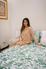 greenery bed sheet set percale bed sheet set.