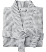waffle bathrobe light grey 1