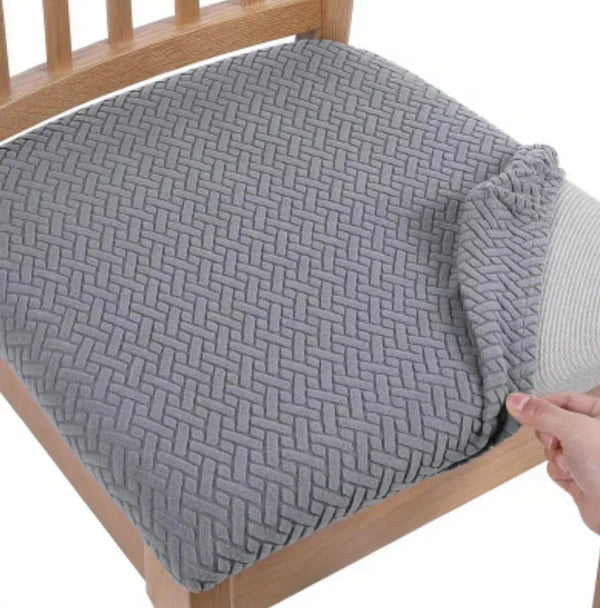Jacquard Stripe Seat Covers- Grey