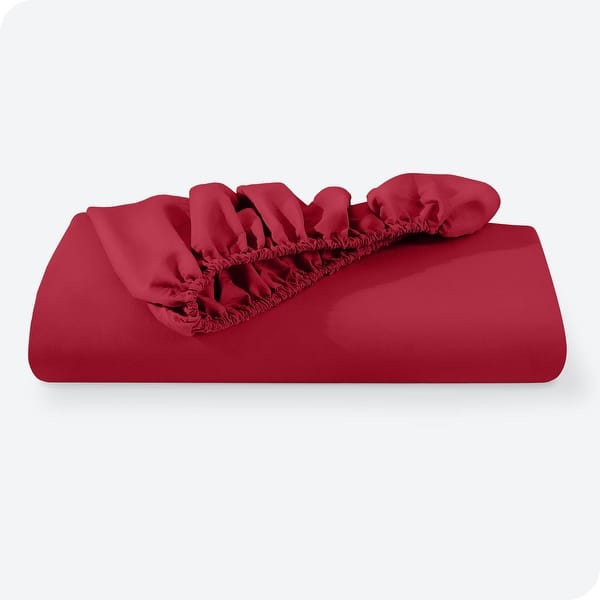 Jersey Bed Fitted Sheet - Maroon