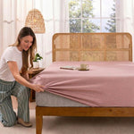 Jersey Bed Fitted Sheet - Pink