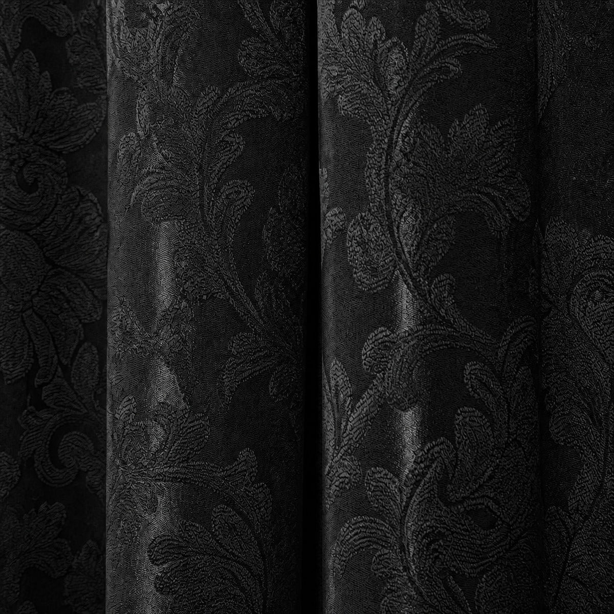 Jacquard Curtains - Black