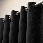 Jacquard Curtains - Black