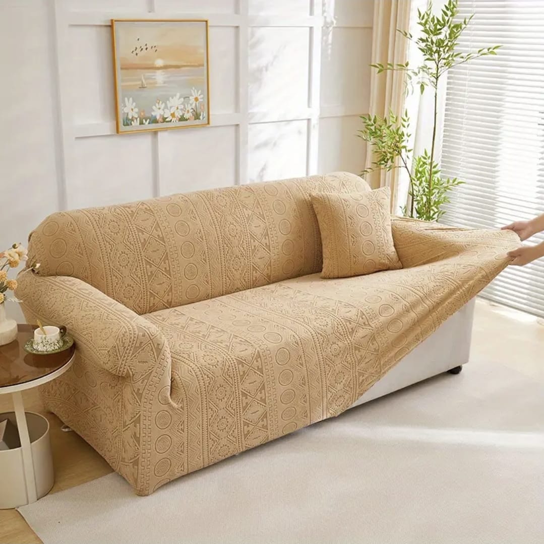 Bohemian Sofa Cover - Camel Brown