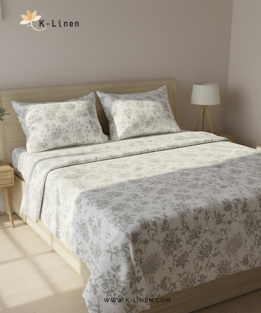Jacquard Bedsheet - White