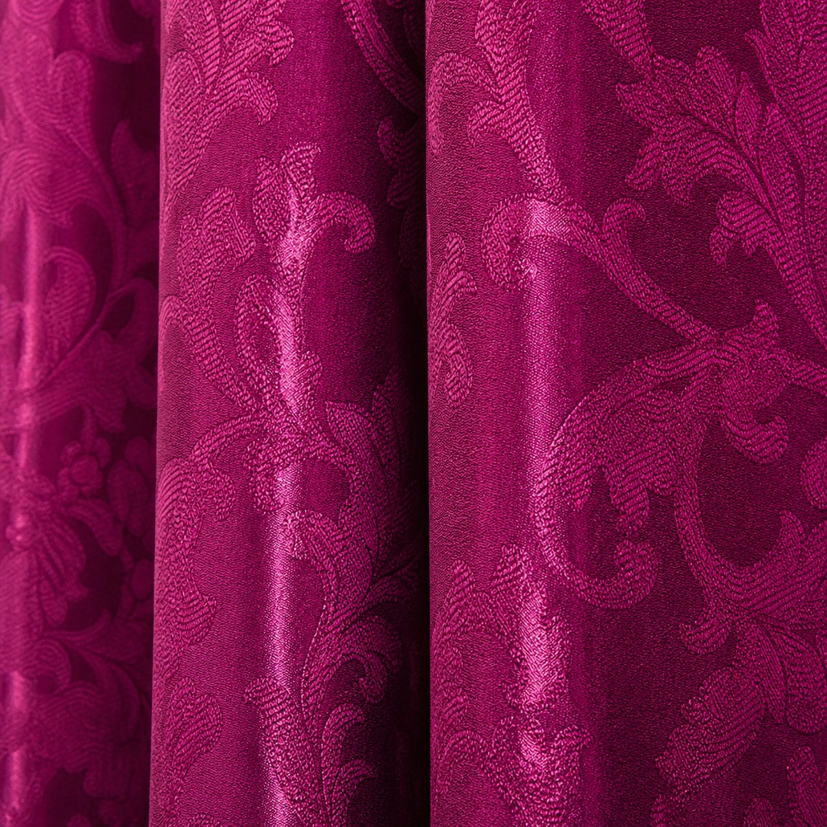 Jacquard Curtains - Maroon