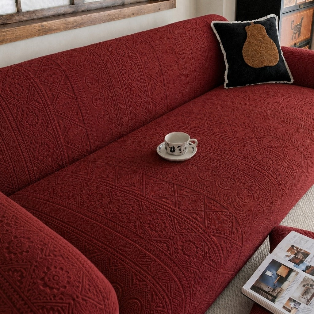 Bohemian Sofa Cover - Maroon