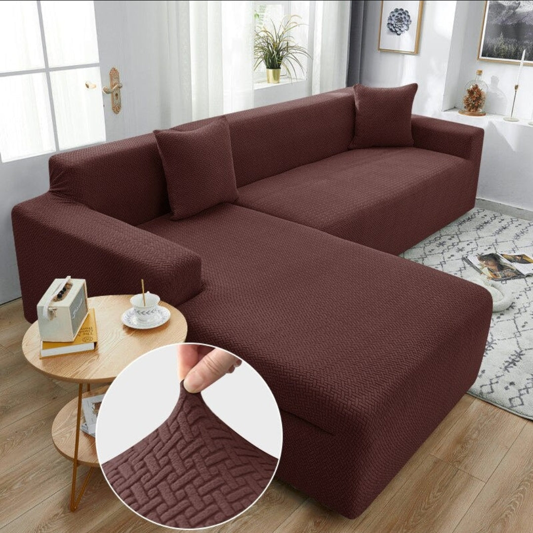 stripe jacquard cushion cover brown cushion cover.