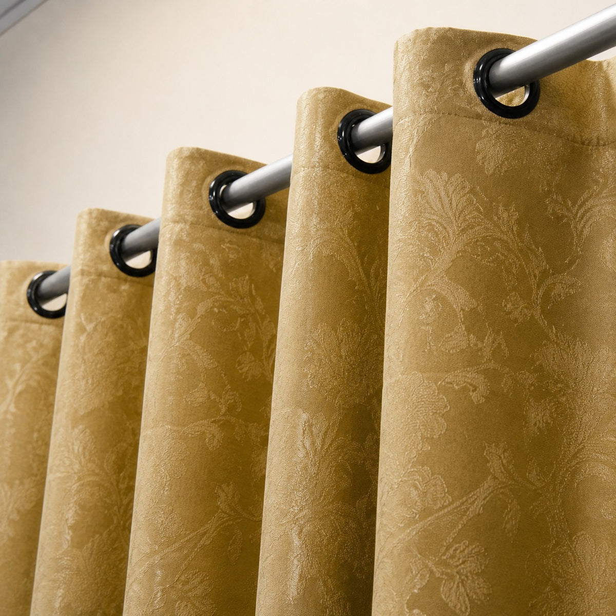 Jacquard Curtains - Golden