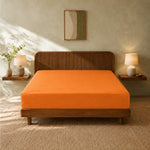 Jersey Bed Fitted Sheet - Orange