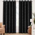 Jacquard Curtains - Black
