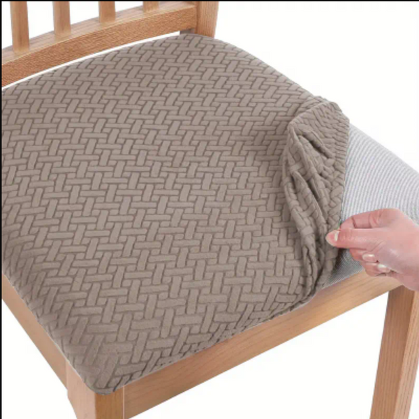 Jacquard Stripe Seat Covers- Camel