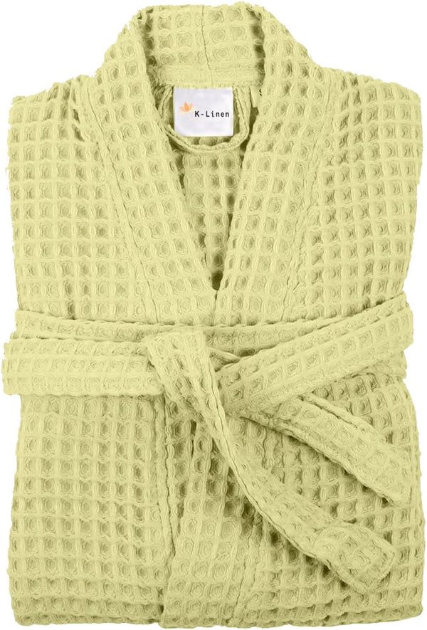 Waffle Bathrobe Lemon