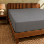 Jersey Bed Fitted Sheet- Grey