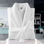 Fluffy Bathrobe - White