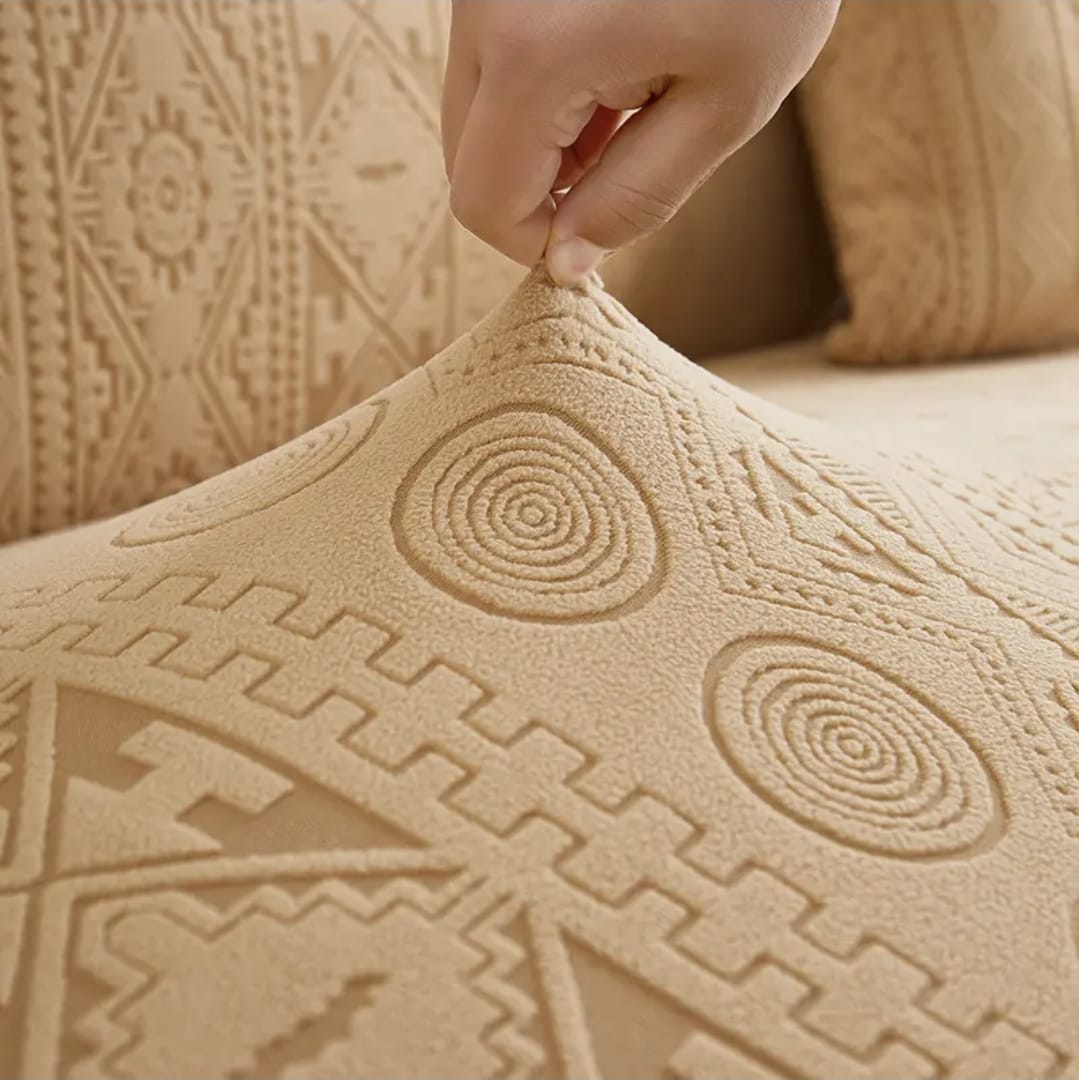 Bohemian Sofa Cover - Camel Brown