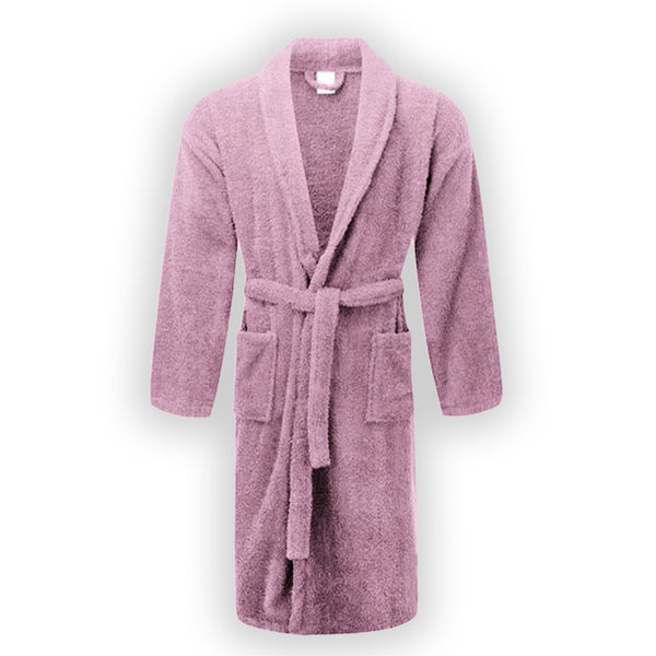 terry premium bathrobe pink