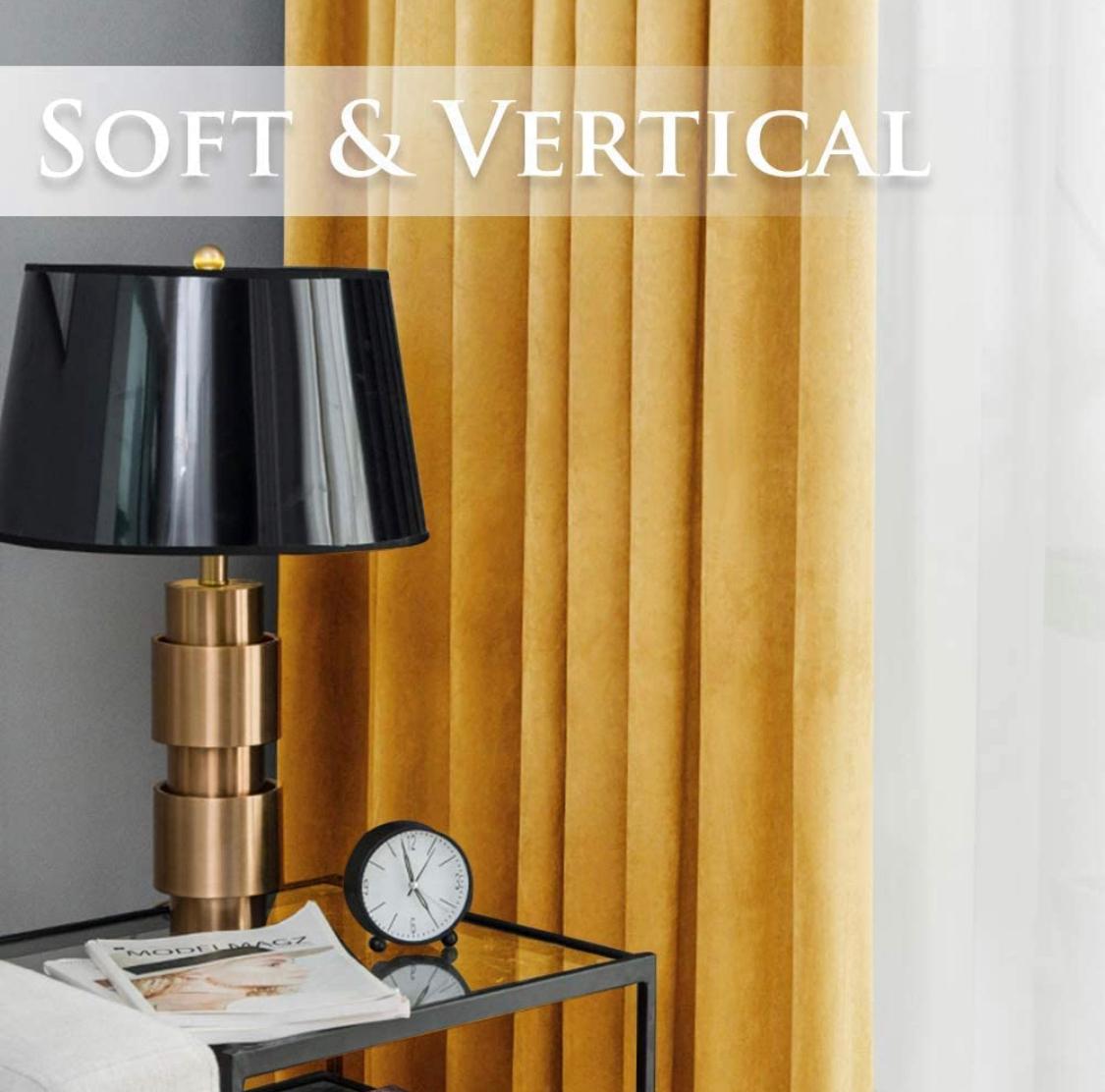 premium velvet curtain golden